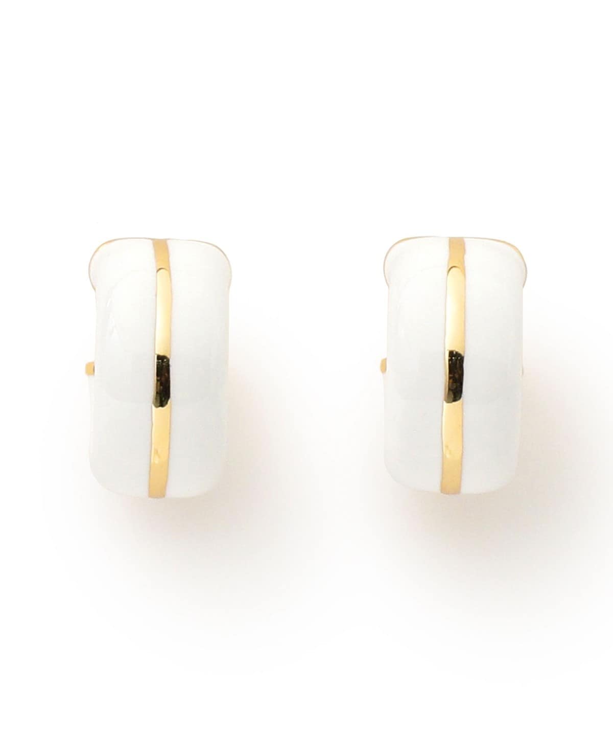 カラー エポ フープ ピアス アクセサリー WOMEN WHITE ONE SIZE カラー エポ フープ ピアス アクセサリー WOMEN WHITE ONE SIZE