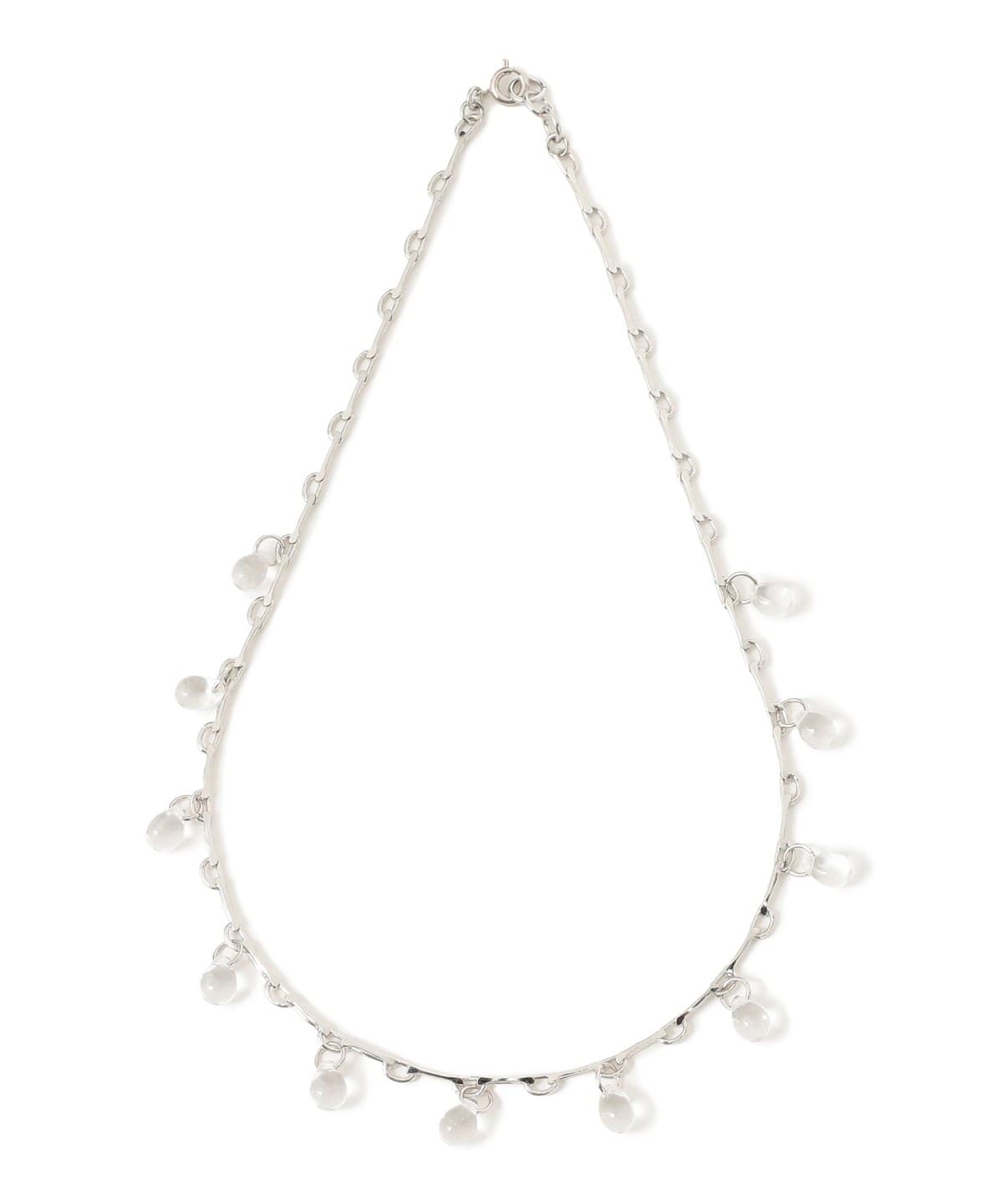 ドロップ ガラス チェーン ネックレス アクセサリー WOMEN CLEAR ONE SIZE ドロップ ガラス チェーン ネックレス アクセサリー WOMEN CLEAR ONE SIZE