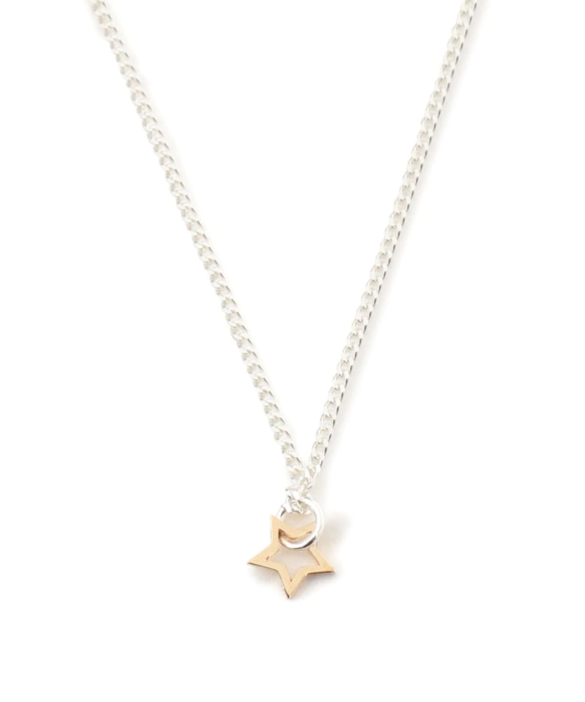 K10スター & シルバー チェーン ネックレス アクセサリー WOMEN SILVER/GOLD ONE SIZE K10スター & シルバー チェーン ネックレス アクセサリー WOMEN SILVER/GOLD ONE SIZE