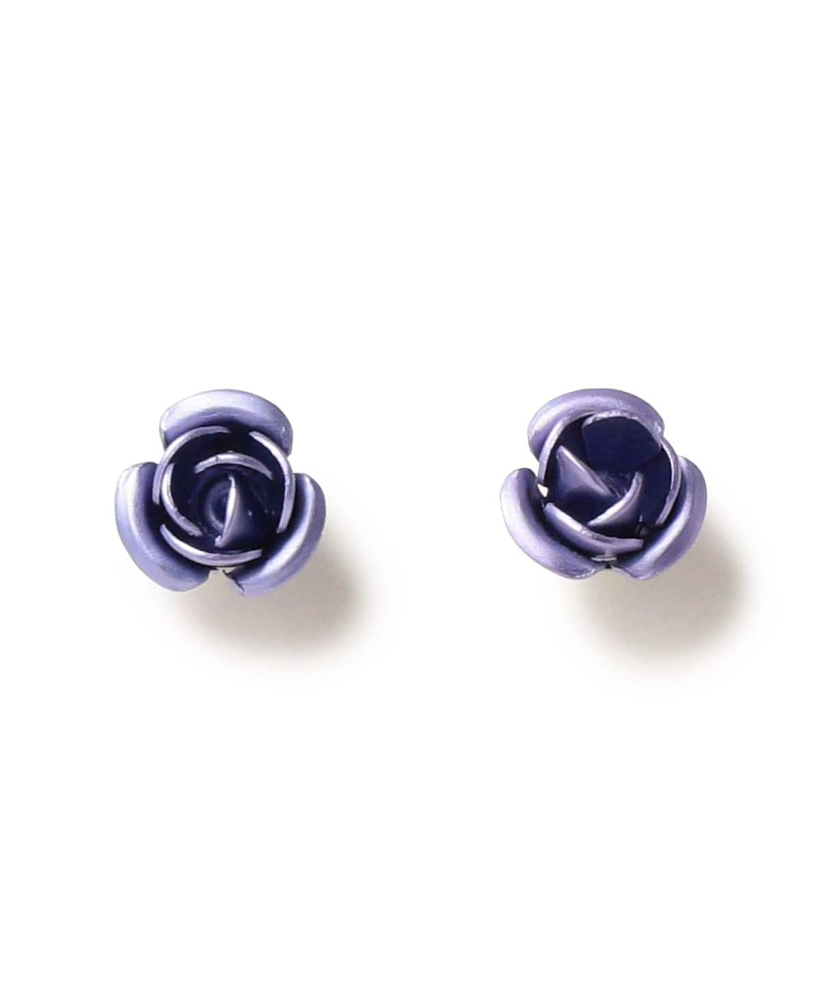 プチ ローズピアス アクセサリー WOMEN PURPLE ONE SIZE プチ ローズピアス アクセサリー WOMEN PURPLE ONE SIZE
