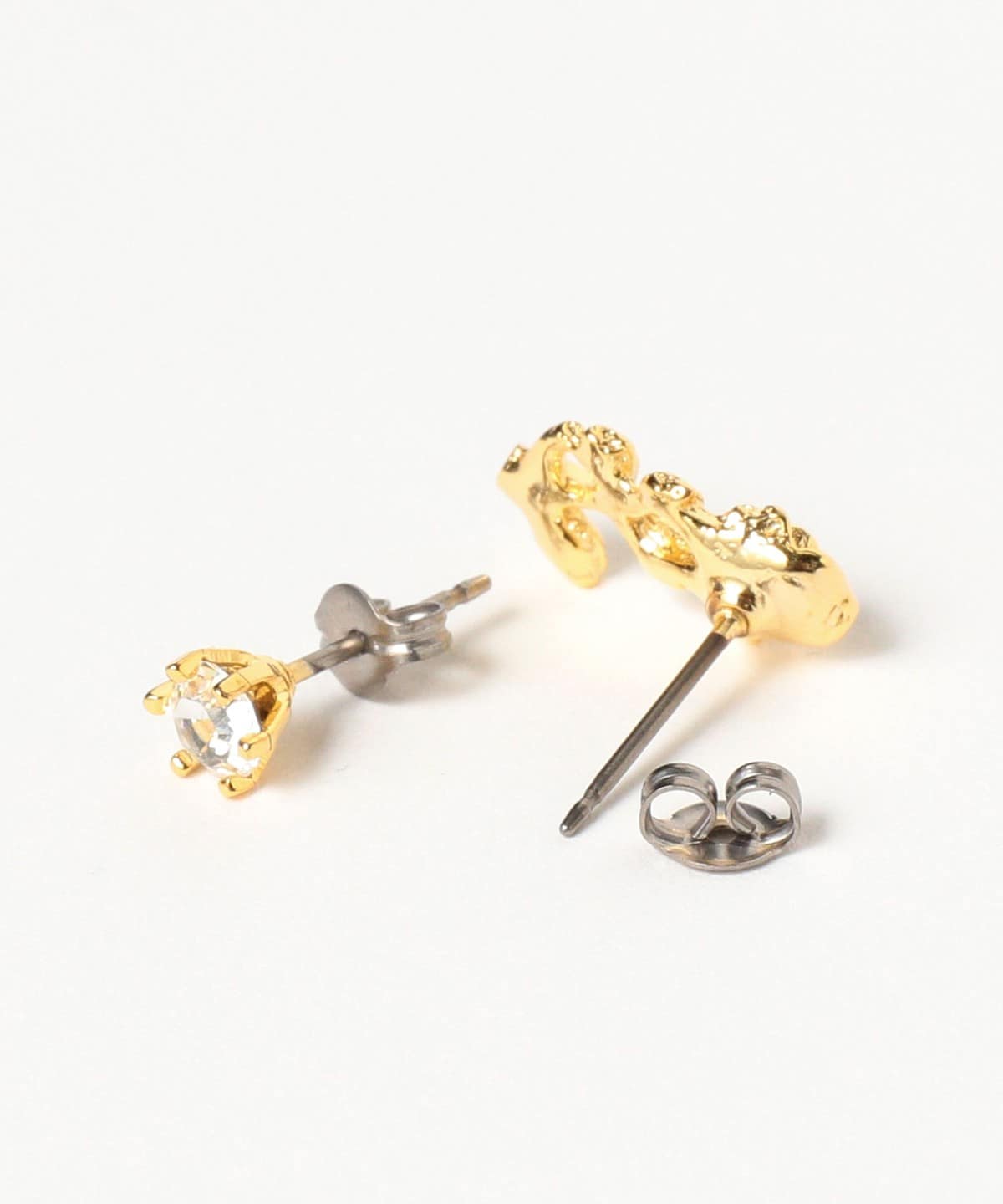 Ray BEAMS（レイ ビームス）クリスタル ROSE ピアス（アクセサリー