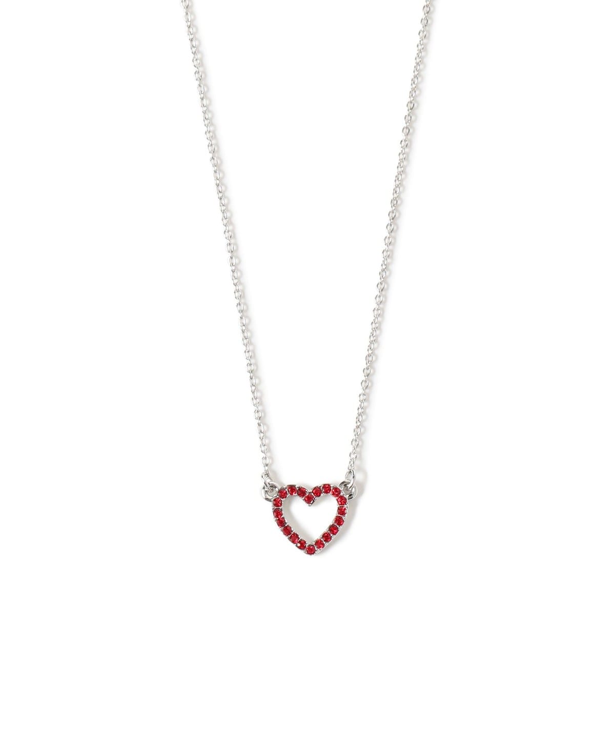 ライン ハート ネックレス アクセサリー WOMEN RED ONE SIZE ライン ハート ネックレス アクセサリー WOMEN RED ONE SIZE