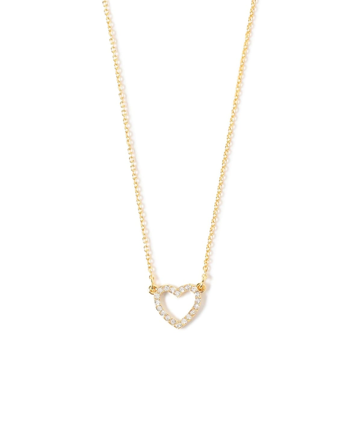 ライン ハート ネックレス アクセサリー WOMEN CLEAR ONE SIZE