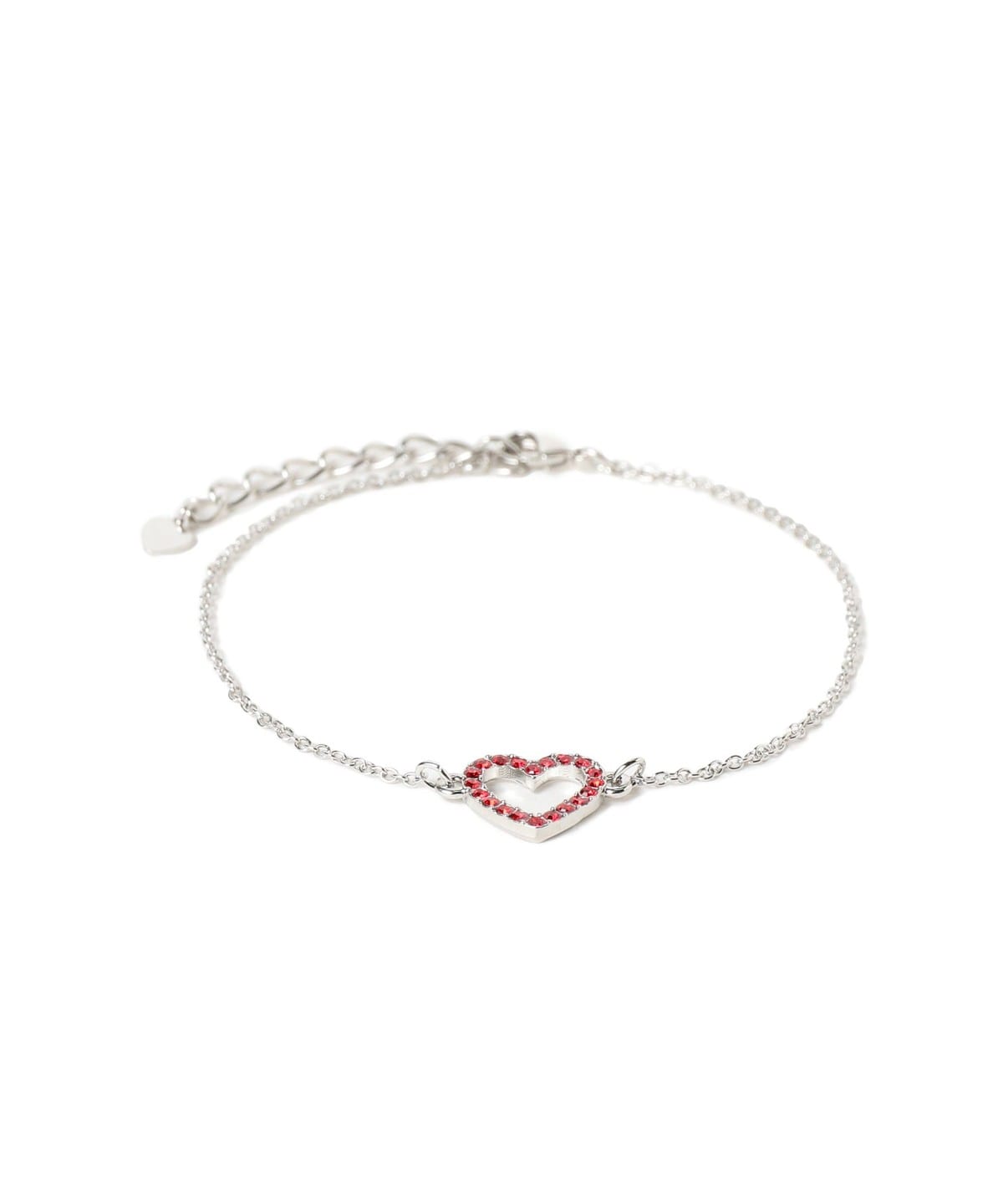 ライン ハート ブレスレット アクセサリー WOMEN RED ONE SIZE ライン ハート ブレスレット アクセサリー WOMEN RED ONE SIZE