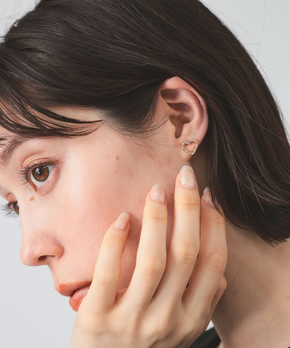 ライン ハート ピアス アクセサリー WOMEN CLEAR ONE SIZE ライン ハート ピアス アクセサリー WOMEN CLEAR ONE SIZE