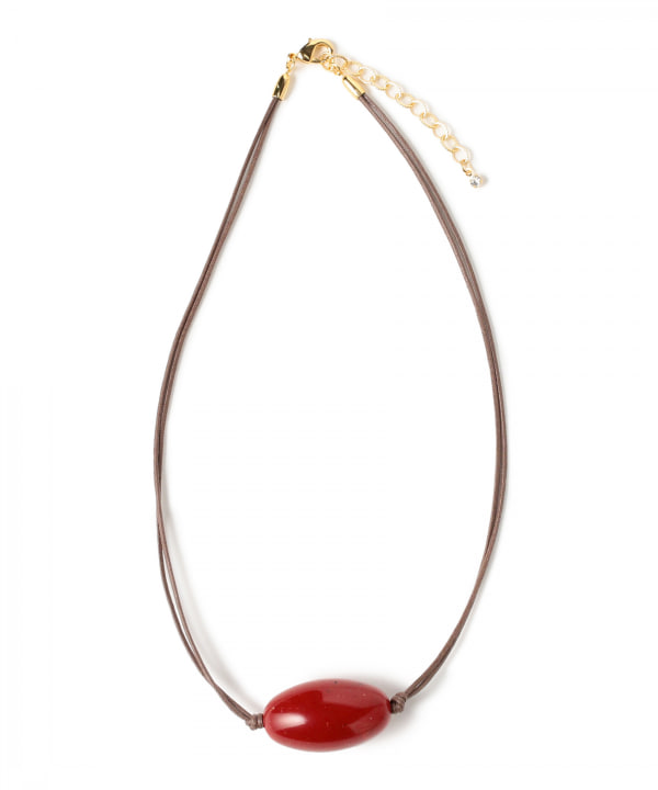 Ray BEAMS（レイ ビームス）ストーン ライク コード ネックレス