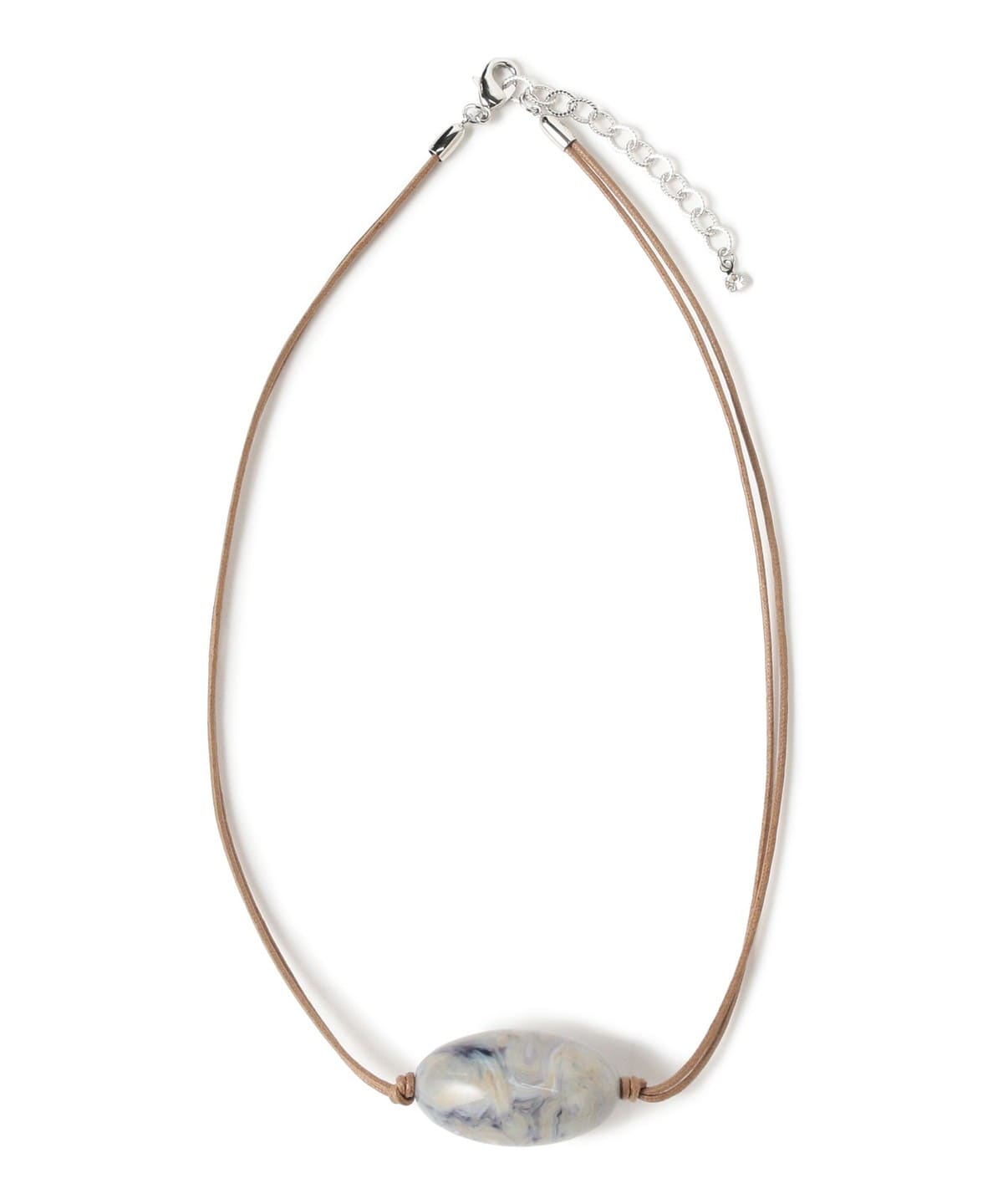 ストーン ライク コード ネックレス アクセサリー WOMEN GREY ONE SIZE ストーン ライク コード ネックレス アクセサリー WOMEN GREY ONE SIZE