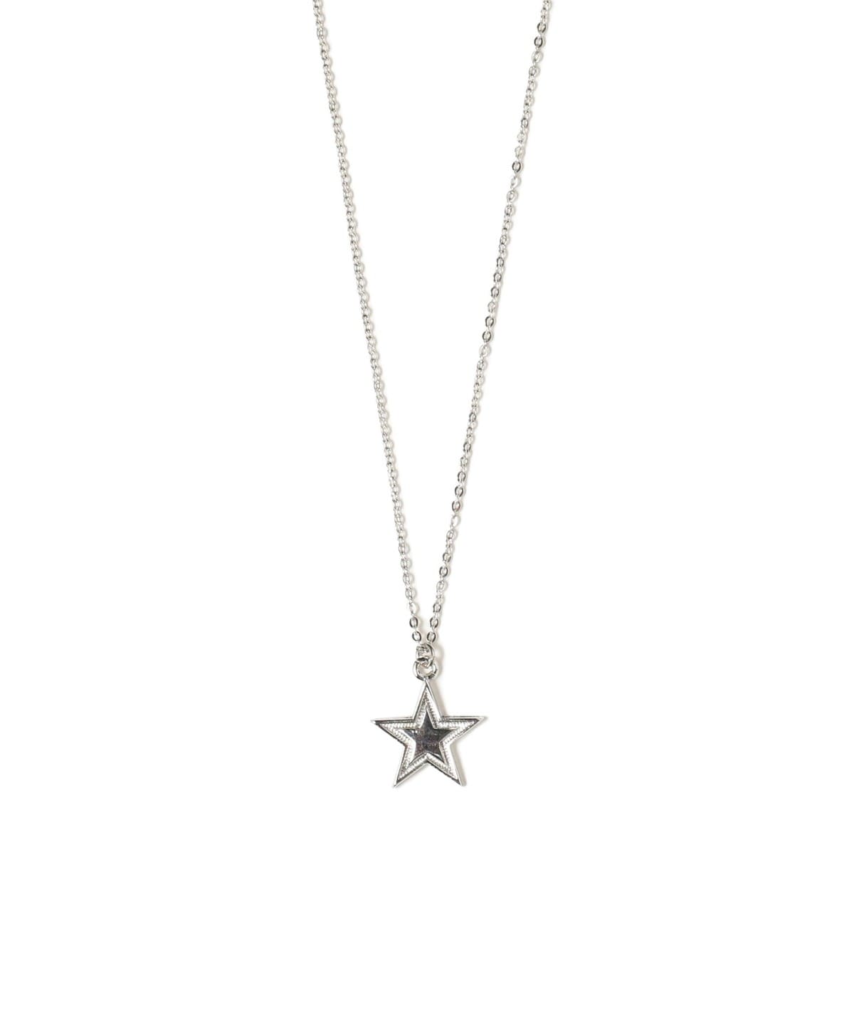 トリミング スター ネックレス アクセサリー WOMEN SILVER ONE SIZE トリミング スター ネックレス アクセサリー WOMEN SILVER ONE SIZE