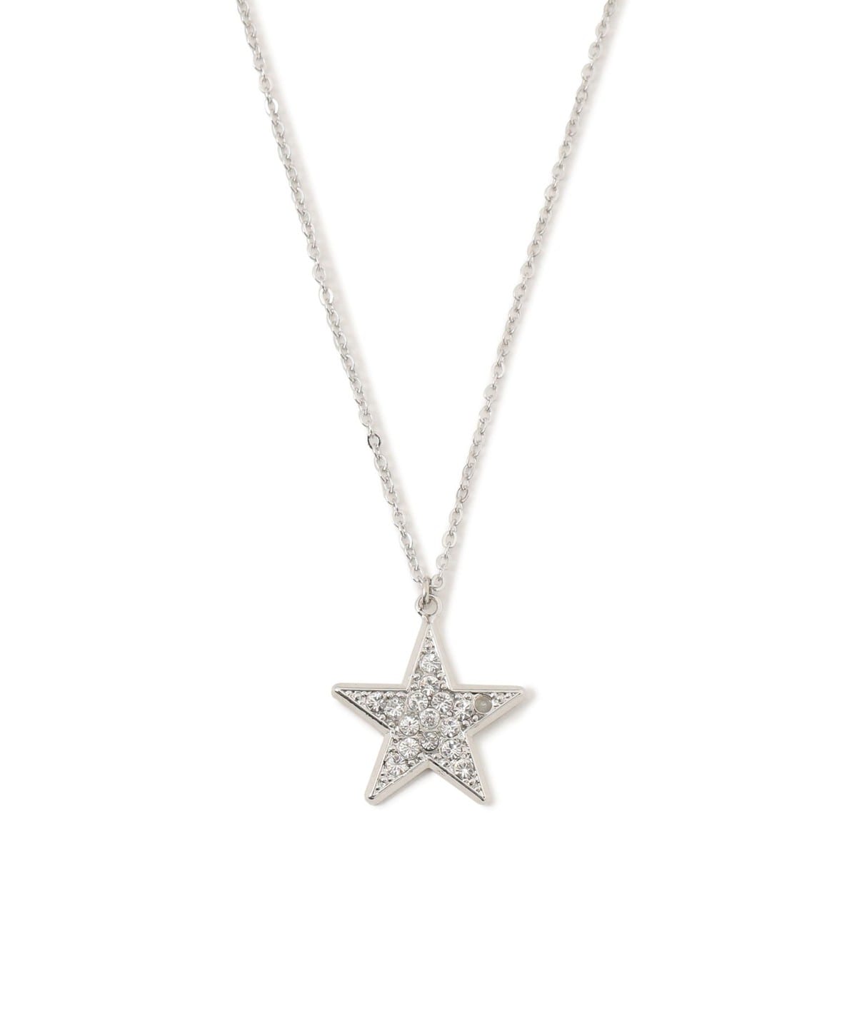 クリスタル スター ネックレス アクセサリー WOMEN SILVER ONE SIZE クリスタル スター ネックレス アクセサリー WOMEN SILVER ONE SIZE