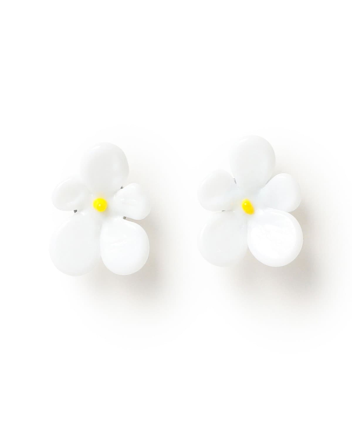 Paris フラワー ピアス アクセサリー WOMEN WHITE ONE SIZE Paris フラワー ピアス アクセサリー WOMEN WHITE ONE SIZE