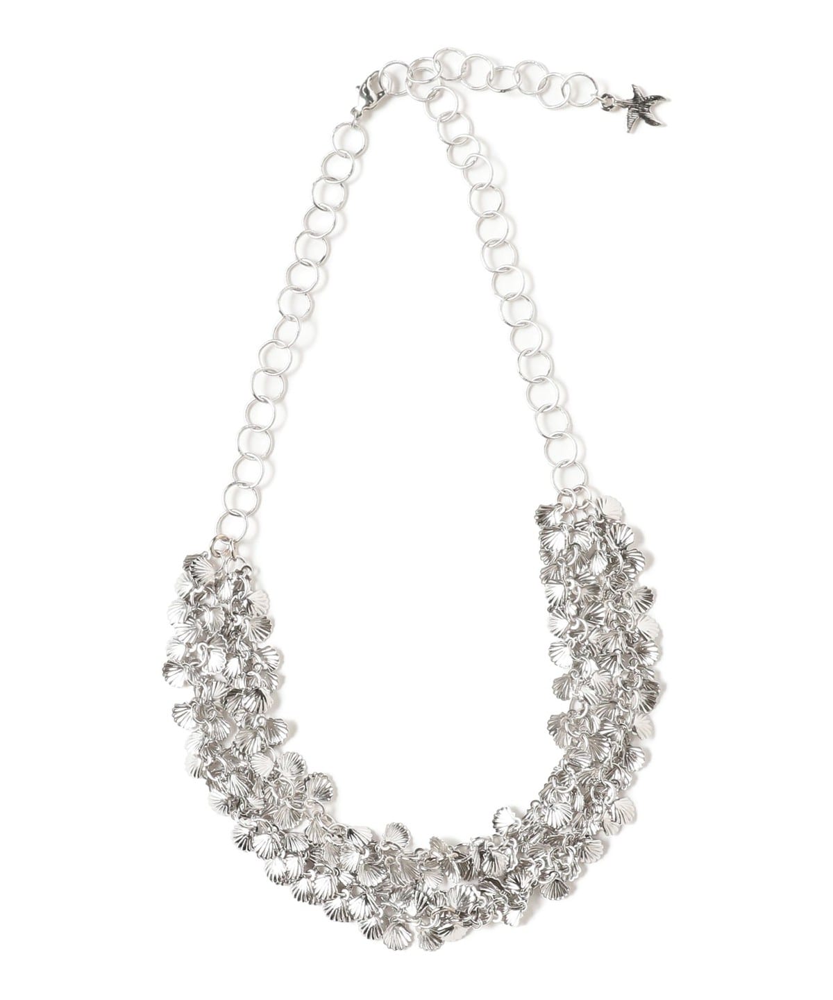 Shell チェーン ネックレス アクセサリー WOMEN SILVER ONE SIZE Shell チェーン ネックレス アクセサリー WOMEN SILVER ONE SIZE