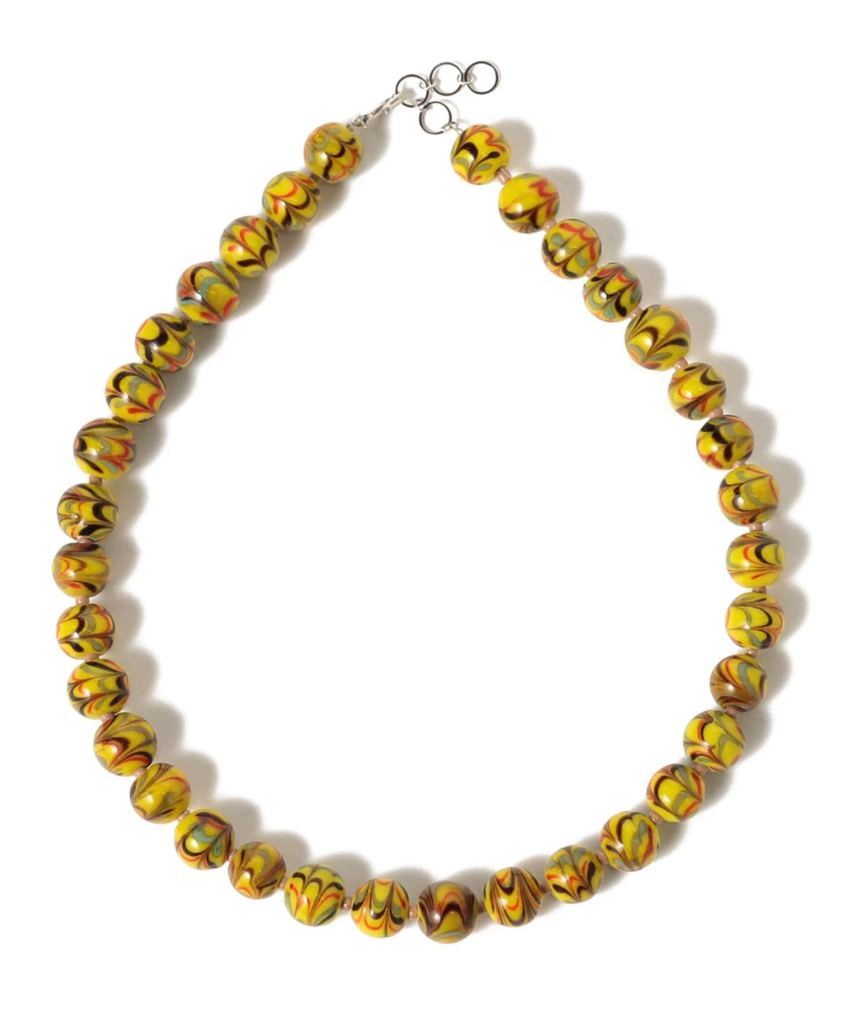 マーブルボール ネックレス アクセサリー WOMEN YELLOW ONE SIZE マーブルボール ネックレス アクセサリー WOMEN YELLOW ONE SIZE