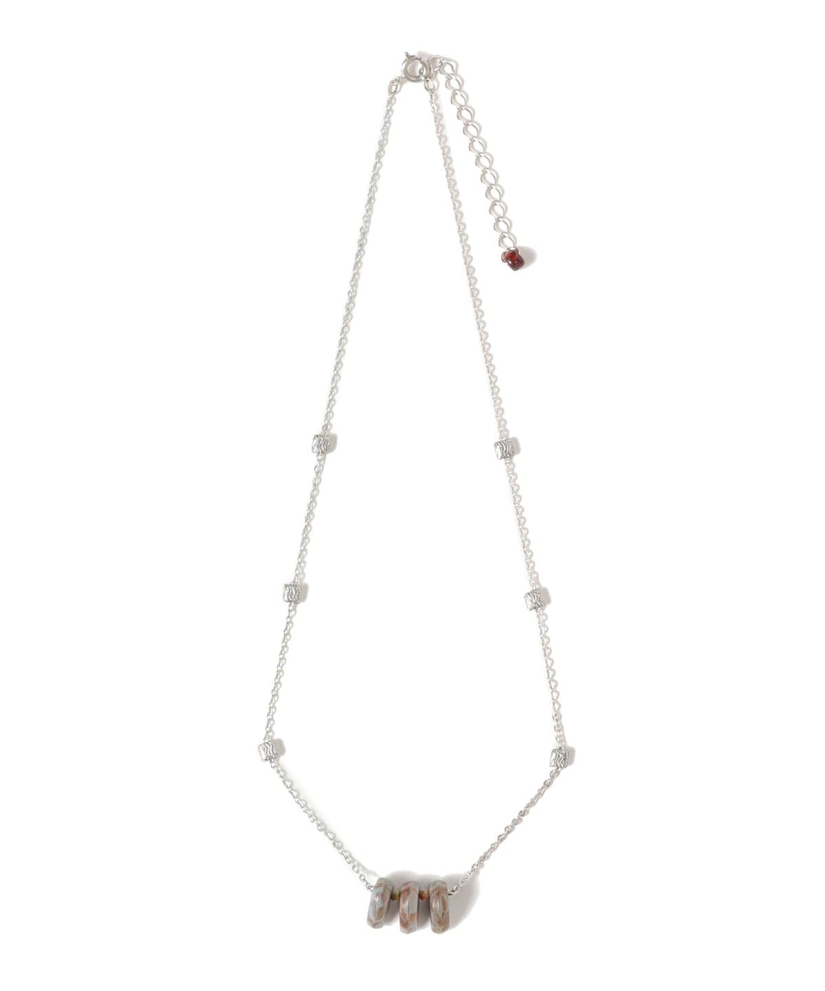 リーフ ストーン ネックレス アクセサリー WOMEN SILVER ONE SIZE リーフ ストーン ネックレス アクセサリー WOMEN SILVER ONE SIZE