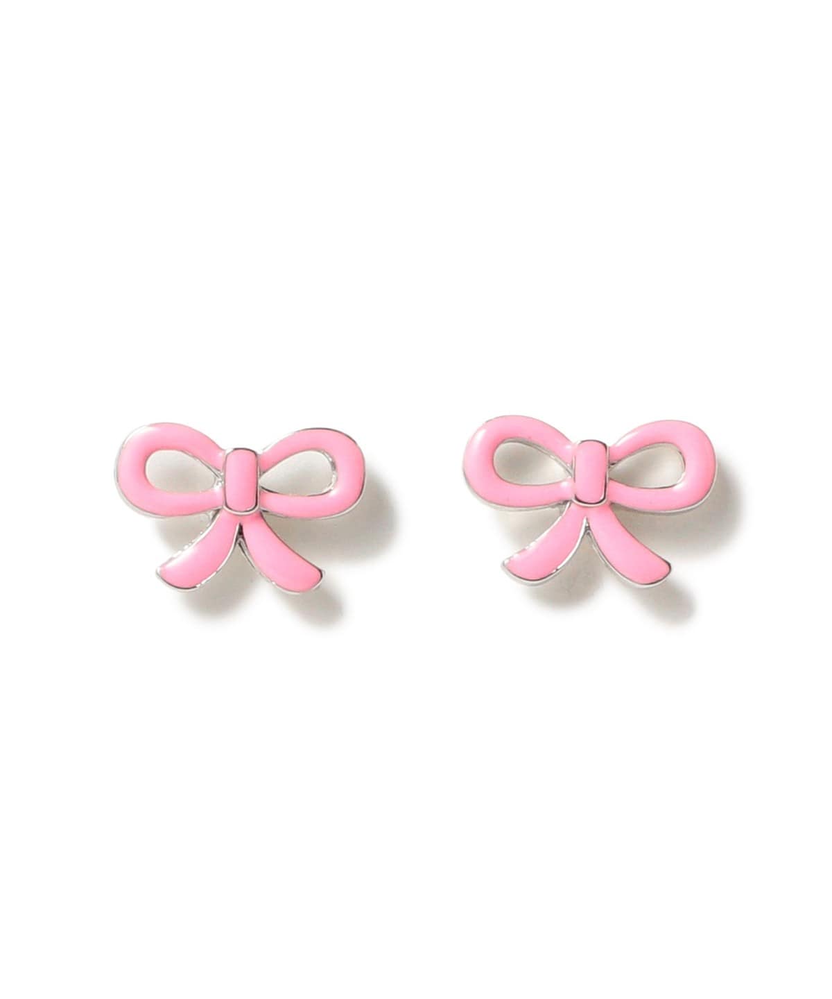 プチ エポ リボン ピアス アクセサリー WOMEN PINK ONE SIZE プチ エポ リボン ピアス アクセサリー WOMEN PINK ONE SIZE