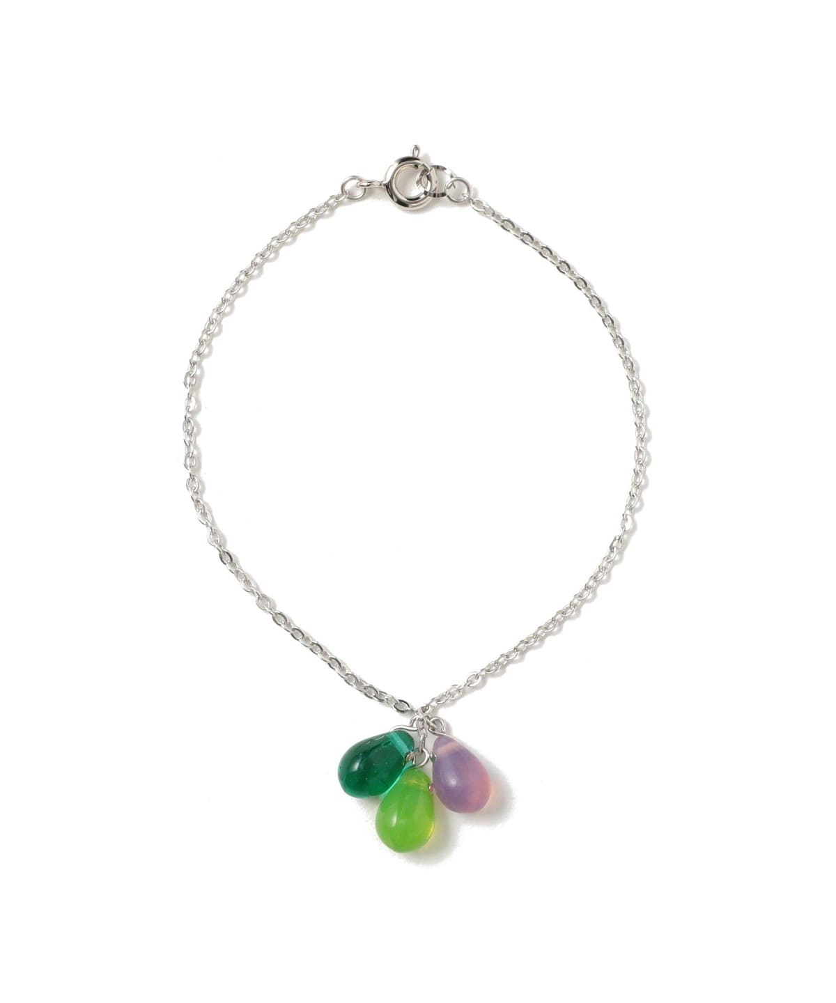 3ドロップ グラス ブレスレット アクセサリー WOMEN Green mix ONE SIZE 3ドロップ グラス ブレスレット アクセサリー WOMEN Green mix ONE SIZE
