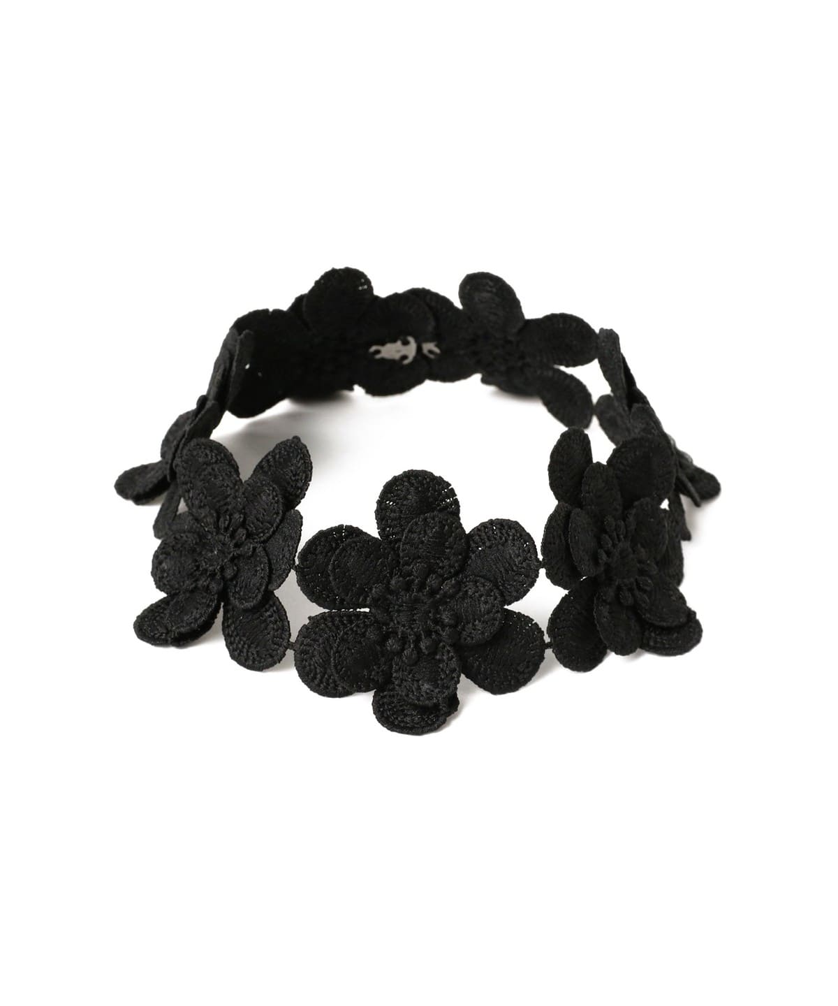 ビッグ フラワー ファブリック チョーカー アクセサリー WOMEN BLACK ONE SIZE ビッグ フラワー ファブリック チョーカー アクセサリー WOMEN BLACK ONE SIZE