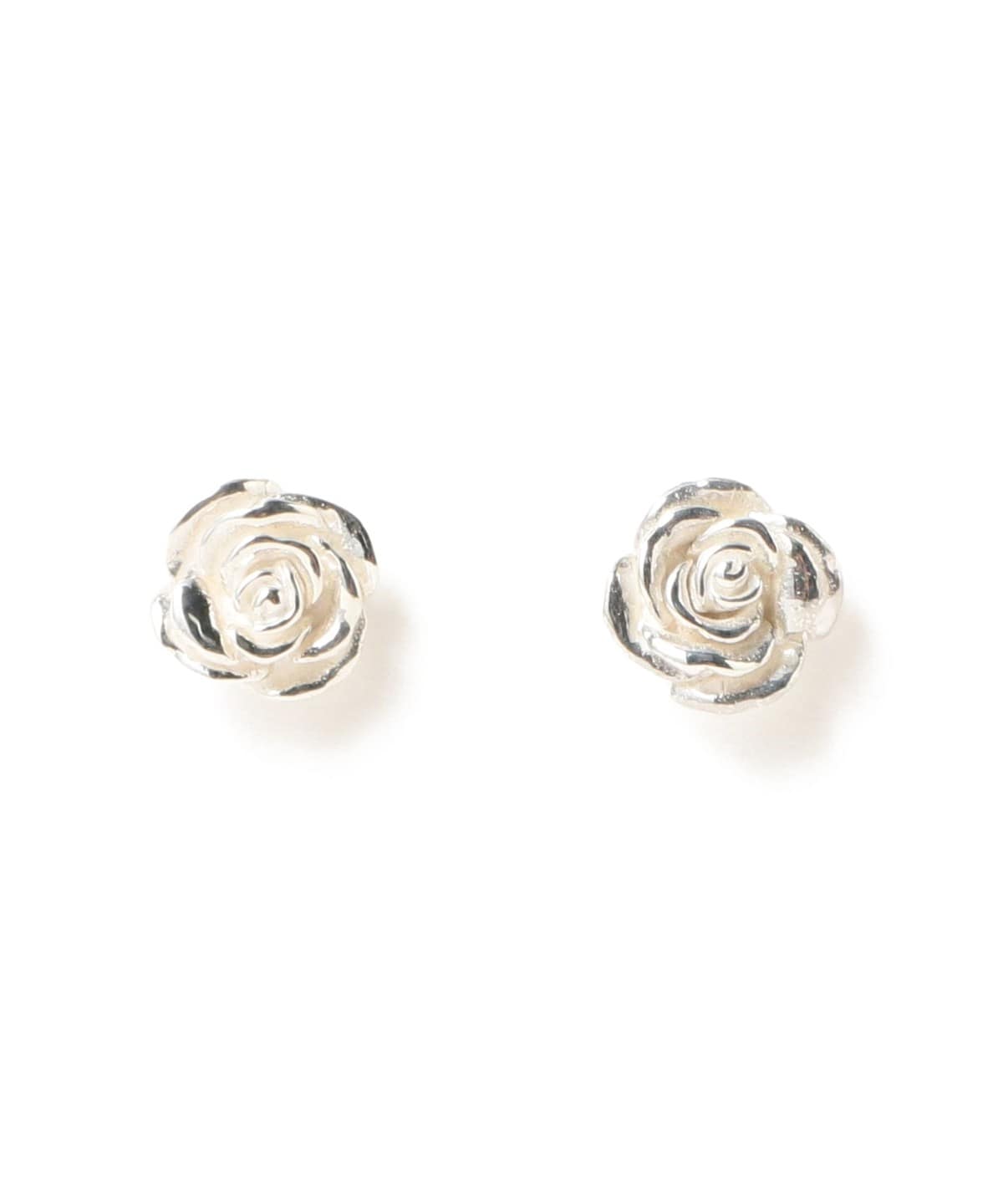 Ray BEAMS（レイ ビームス）シルバー ローズ ピアス（アクセサリー