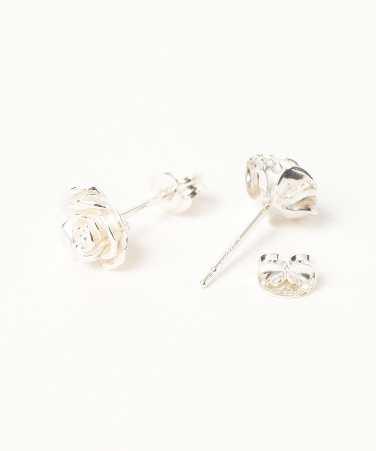 Ray BEAMS（レイ ビームス）シルバー ローズ ピアス（アクセサリー 