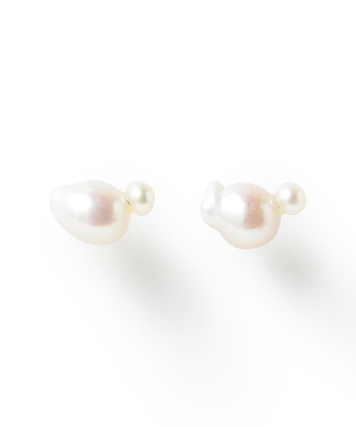 シルバー 淡水 ダブル パール ピアス アクセサリー WOMEN SILVER ONE SIZE シルバー 淡水 ダブル パール ピアス アクセサリー WOMEN SILVER ONE SIZE