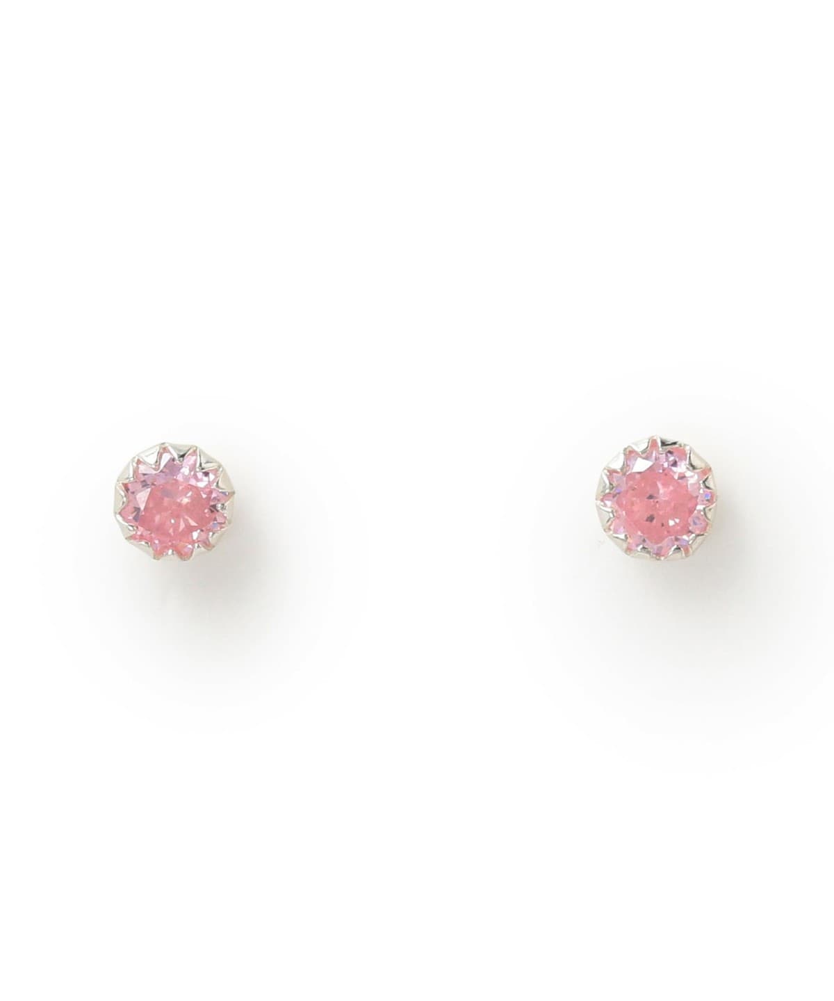 シルバー 3㎜ CZ プチ ピアス アクセサリー WOMEN LIGHT. PINK ONE SIZE シルバー 3㎜ CZ プチ ピアス アクセサリー WOMEN LIGHT. PINK ONE SIZE