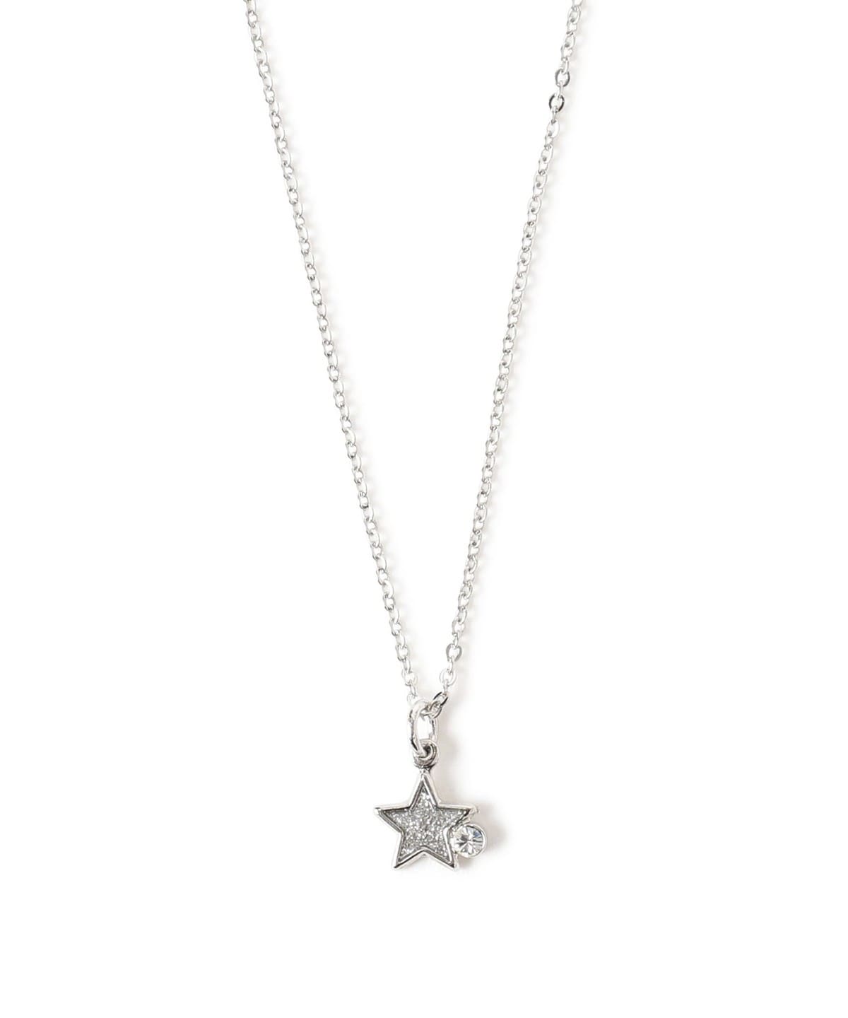 プチ エポ ラメ スター ネックレス アクセサリー WOMEN SILVER ONE SIZE プチ エポ ラメ スター ネックレス アクセサリー WOMEN SILVER ONE SIZE