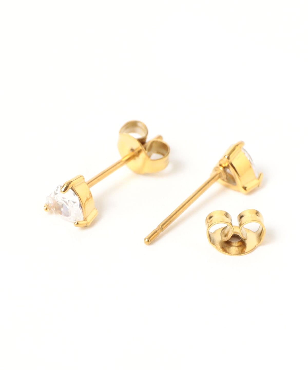 Ray BEAMS（レイ ビームス）ステンレス キュービックジルコニア ハート