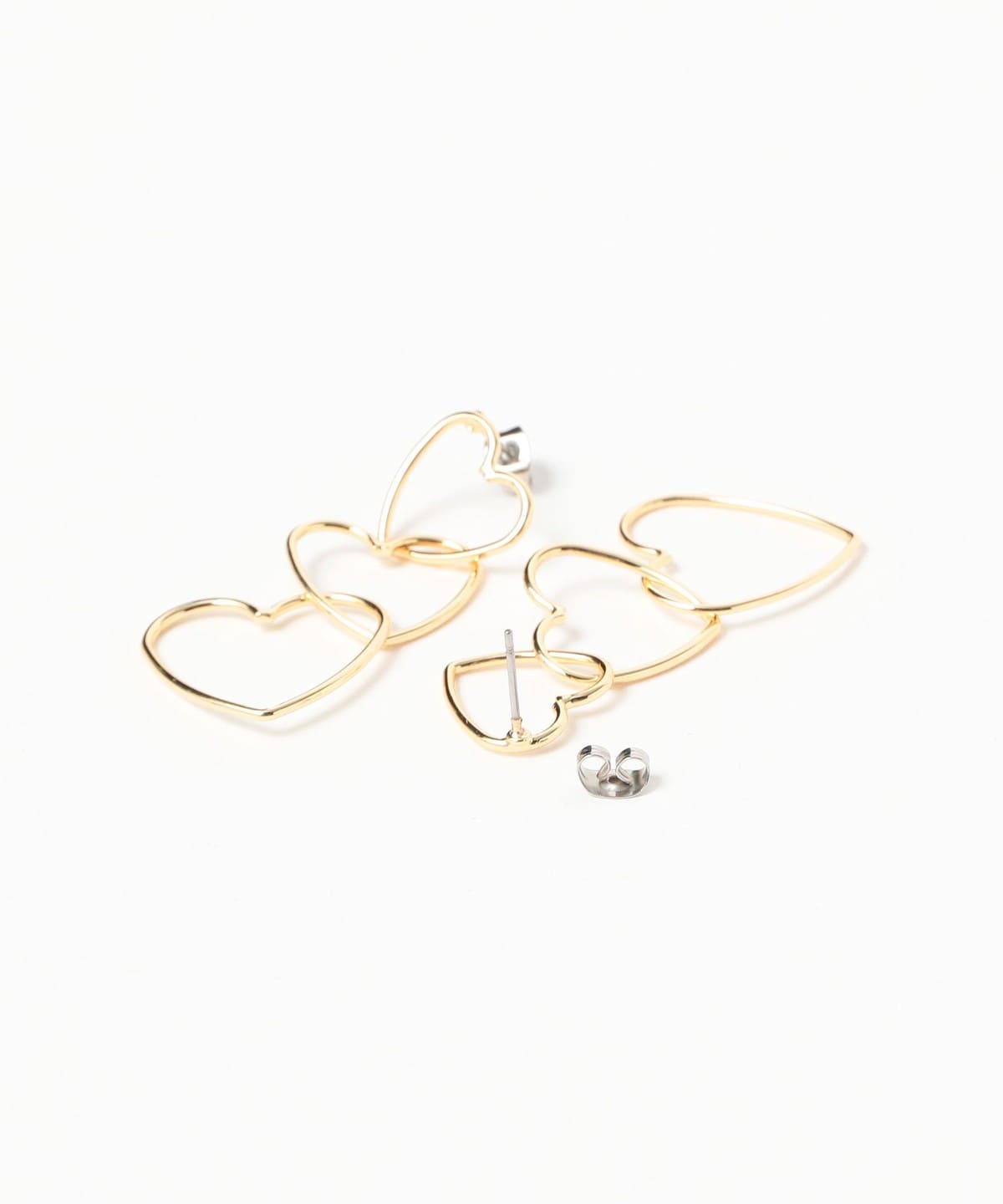 Ray BEAMS（レイ ビームス）コネクト ハート ピアス（アクセサリー