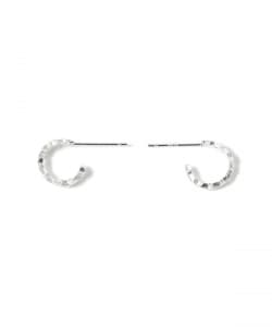 シルバー スター フープ ピアス