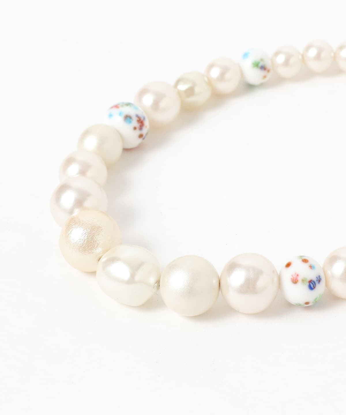 Ray BEAMS（レイ ビームス）ミックス パール ビーズ ネックレス