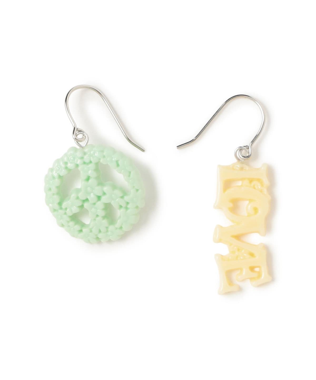Ray BEAMS（レイ ビームス）ラブ＆ピース ピアス（アクセサリー ピアス