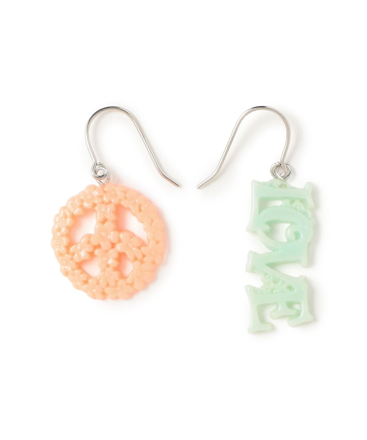 Ray BEAMS（レイ ビームス）ラブ＆ピース ピアス（アクセサリー ピアス