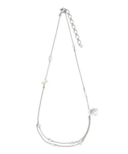 淡水＆ストーン 2連 ネックレス