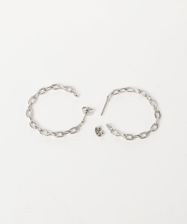 チェーン フープ ピアス
