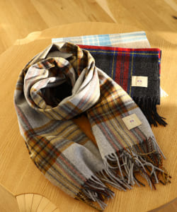 Ray BEAMS / MOON チェック ストール