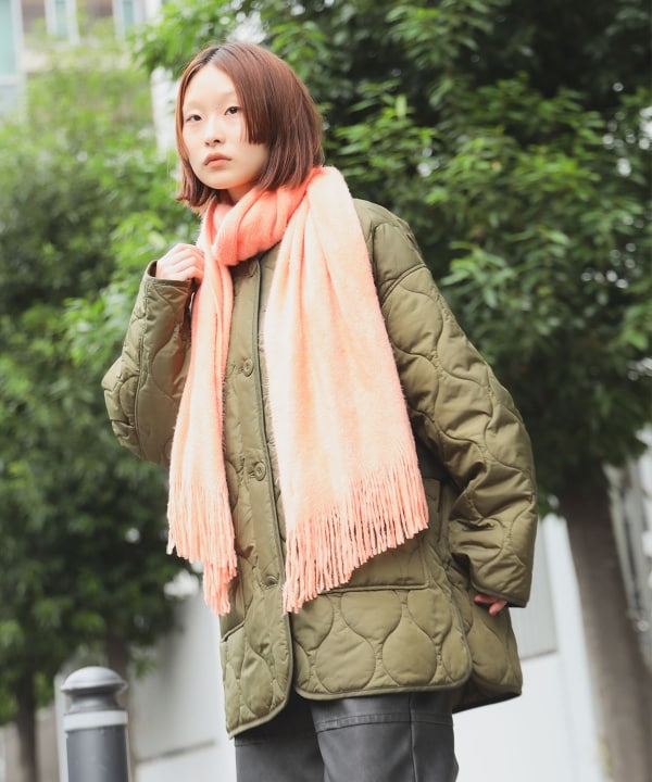 Ray BEAMS (Ray BEAMS) Plain Color Long Scarf (Fashion
