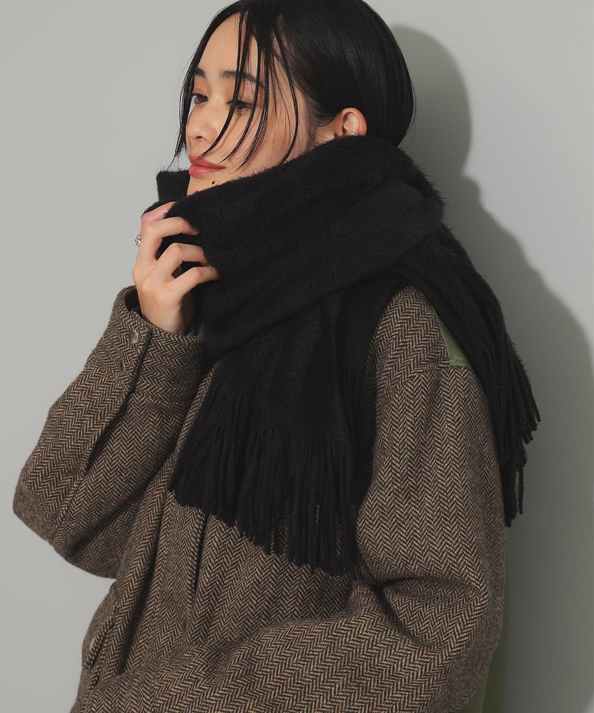 Ray BEAMS（レイ ビームス）無地 カラー ロング マフラー