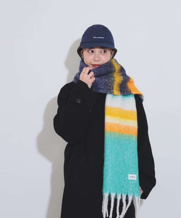 Ray BEAMS (Ray BEAMS) Border Scarf (Fashion Accessories
