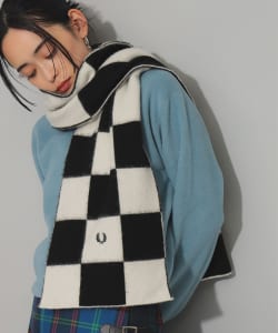 ▲FRED PERRY / Chequerboard Lambswool Scarf