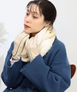 Ray BEAMS / レザー ボタン グローブ