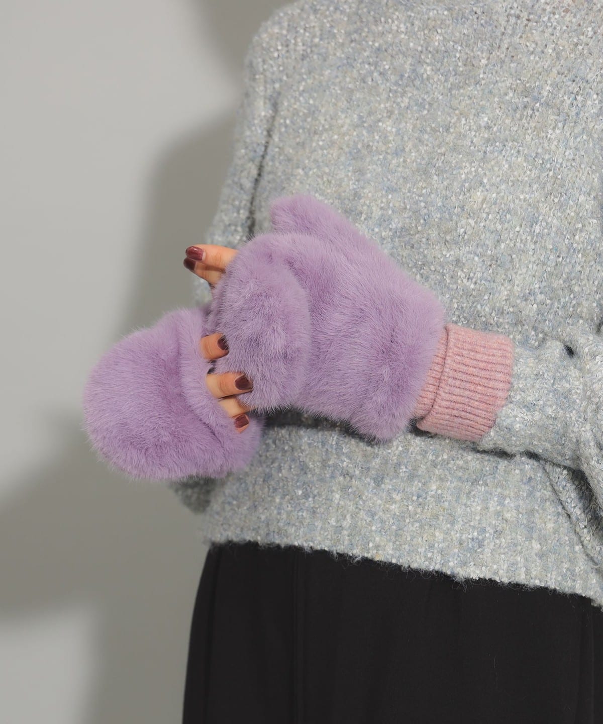 CONTROL FREAK コントロール フリーク / 別注 フェイクファー ミトン ファッション雑貨 WOMEN PURPLE ONE SIZE CONTROL FREAK コントロール フリーク / 別注 フェイクファー ミトン ファッション雑貨 WOMEN PURPLE ONE SIZE