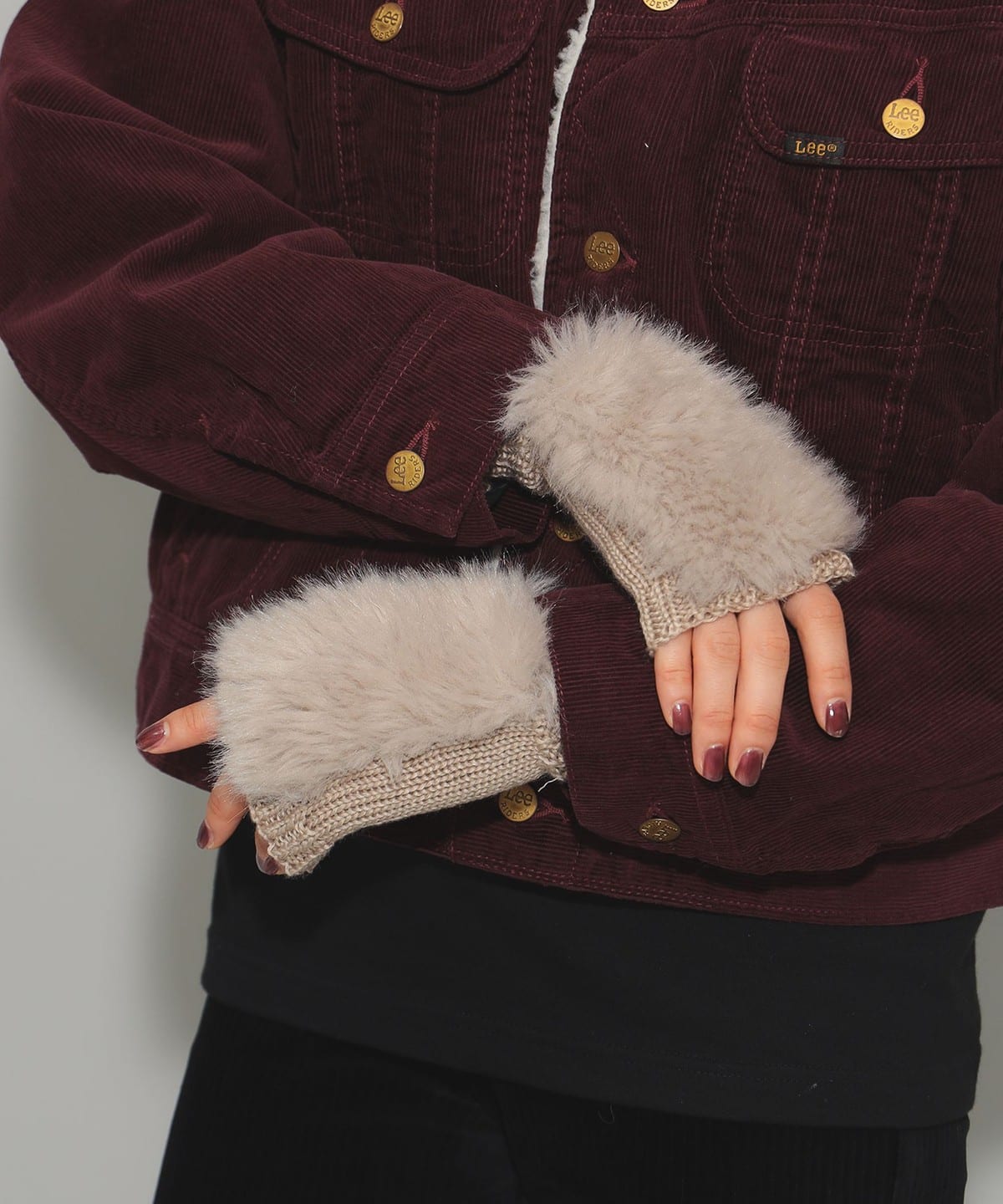 フェイクファー アームウォーマー ファッション雑貨 WOMEN GREY BEIGE ONE SIZE フェイクファー アームウォーマー ファッション雑貨 WOMEN GREY BEIGE ONE SIZE