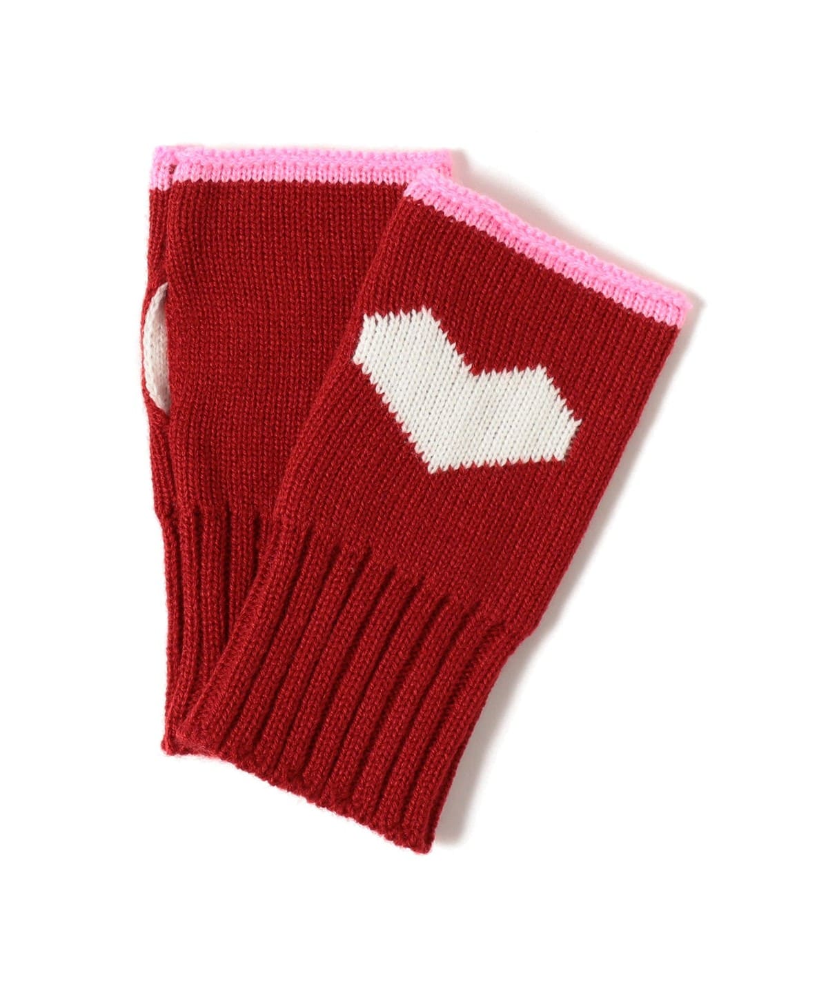 ジャカード フィンガーレス グローブ ファッション雑貨 WOMEN RED ONE SIZE ジャカード フィンガーレス グローブ ファッション雑貨 WOMEN RED ONE SIZE