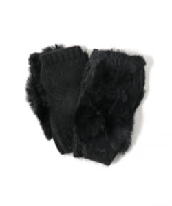 Ray BEAMS / レッキス リブ ニット ハンドウォーマー