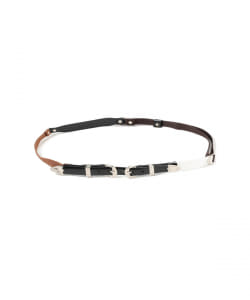 ▲○TOGA PULLA / Leather Nylon Tape Belt