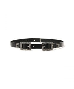 ▲◯TOGA PULLA / DOUBLE SQUARE BUCKLE BELT