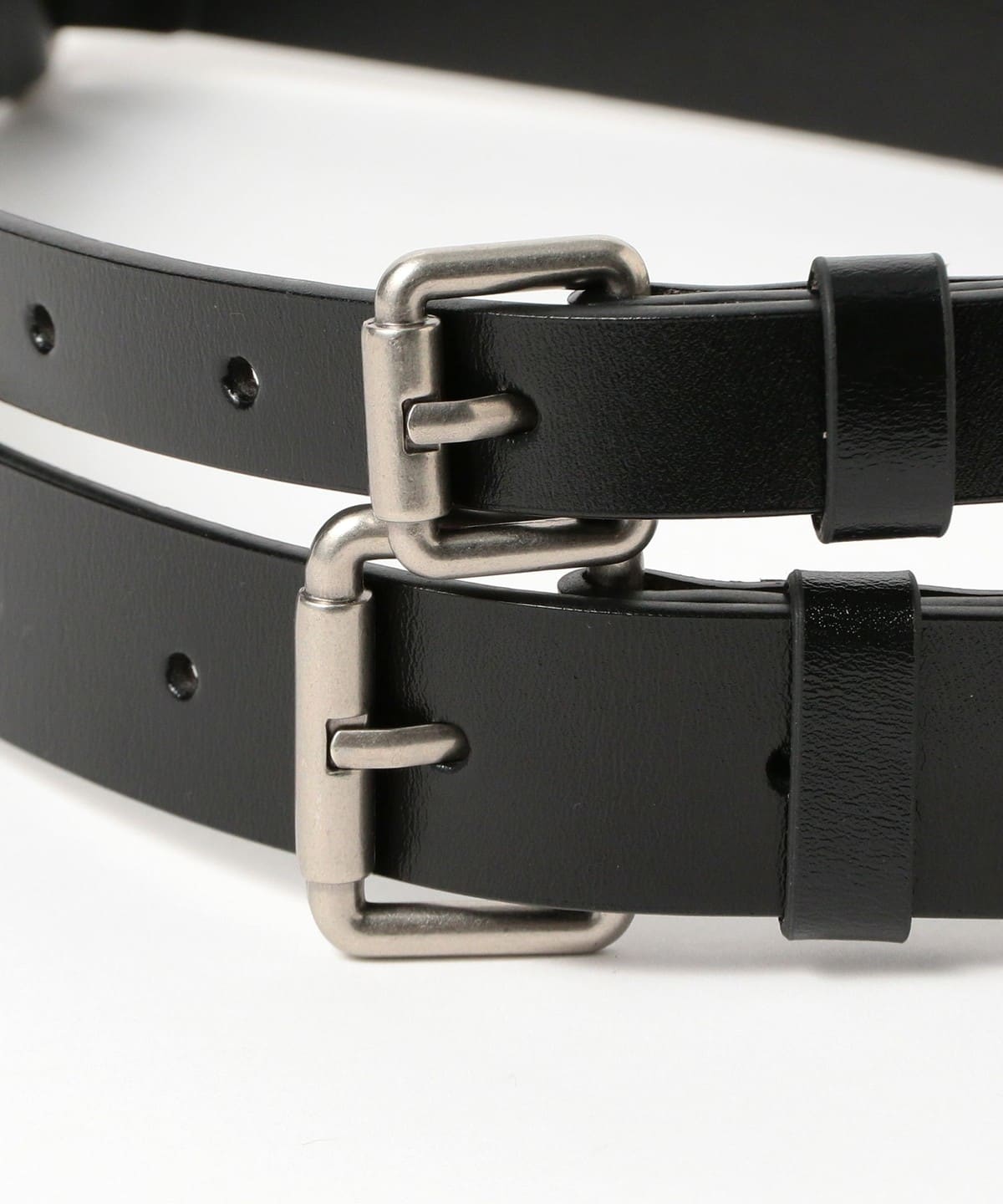 Ray BEAMS RBS プレートバックルベルト Ray BEAMS（レイ ビームス）ワイド ダブル バックル ベルト