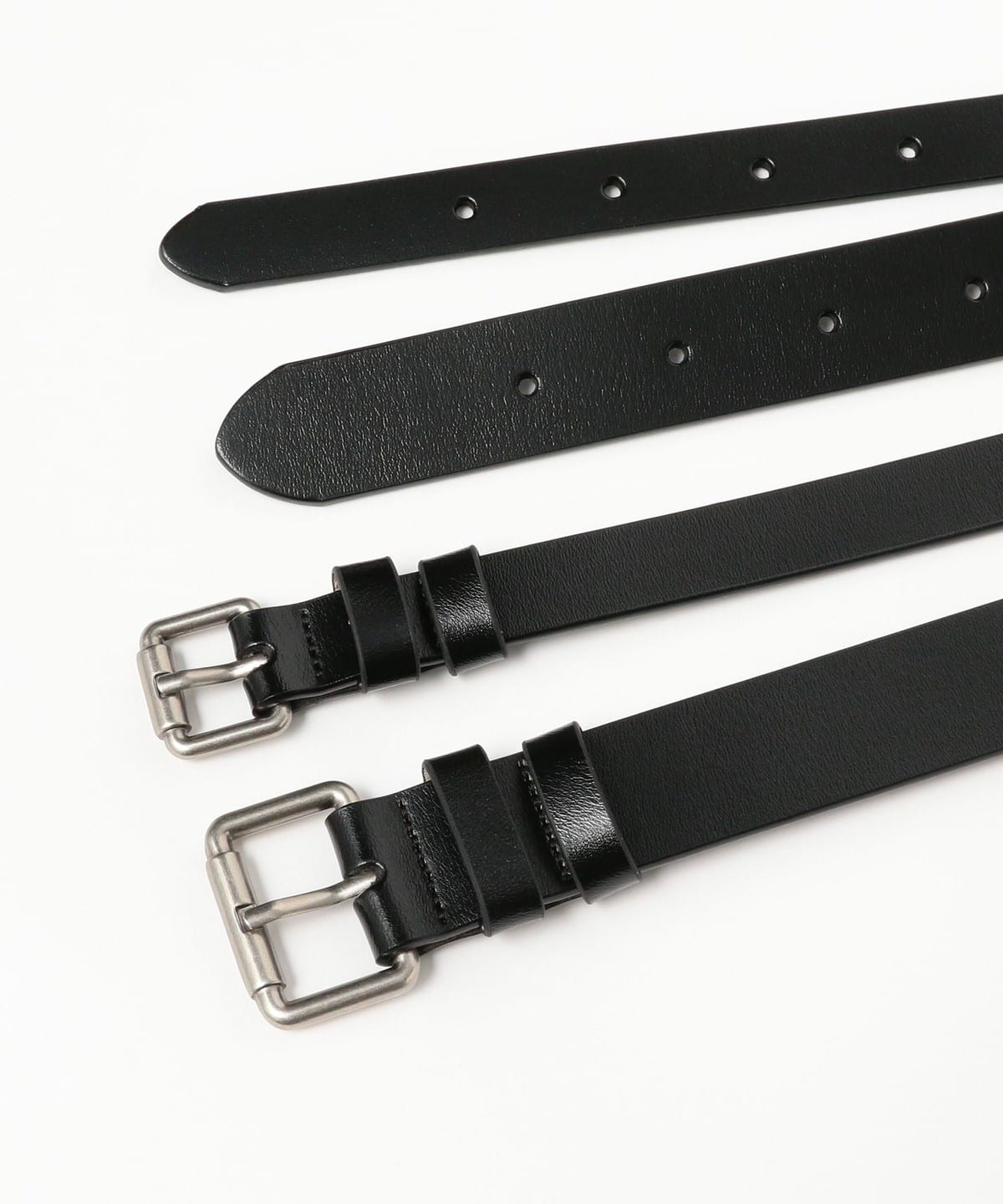 Ray BEAMS RBS プレートバックルベルト Ray BEAMS（レイ ビームス）ワイド ダブル バックル ベルト