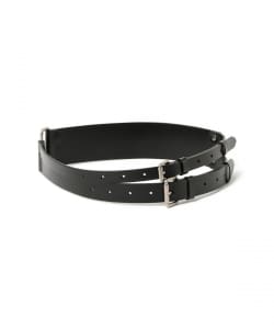 ワイド ダブル バックル ベルト