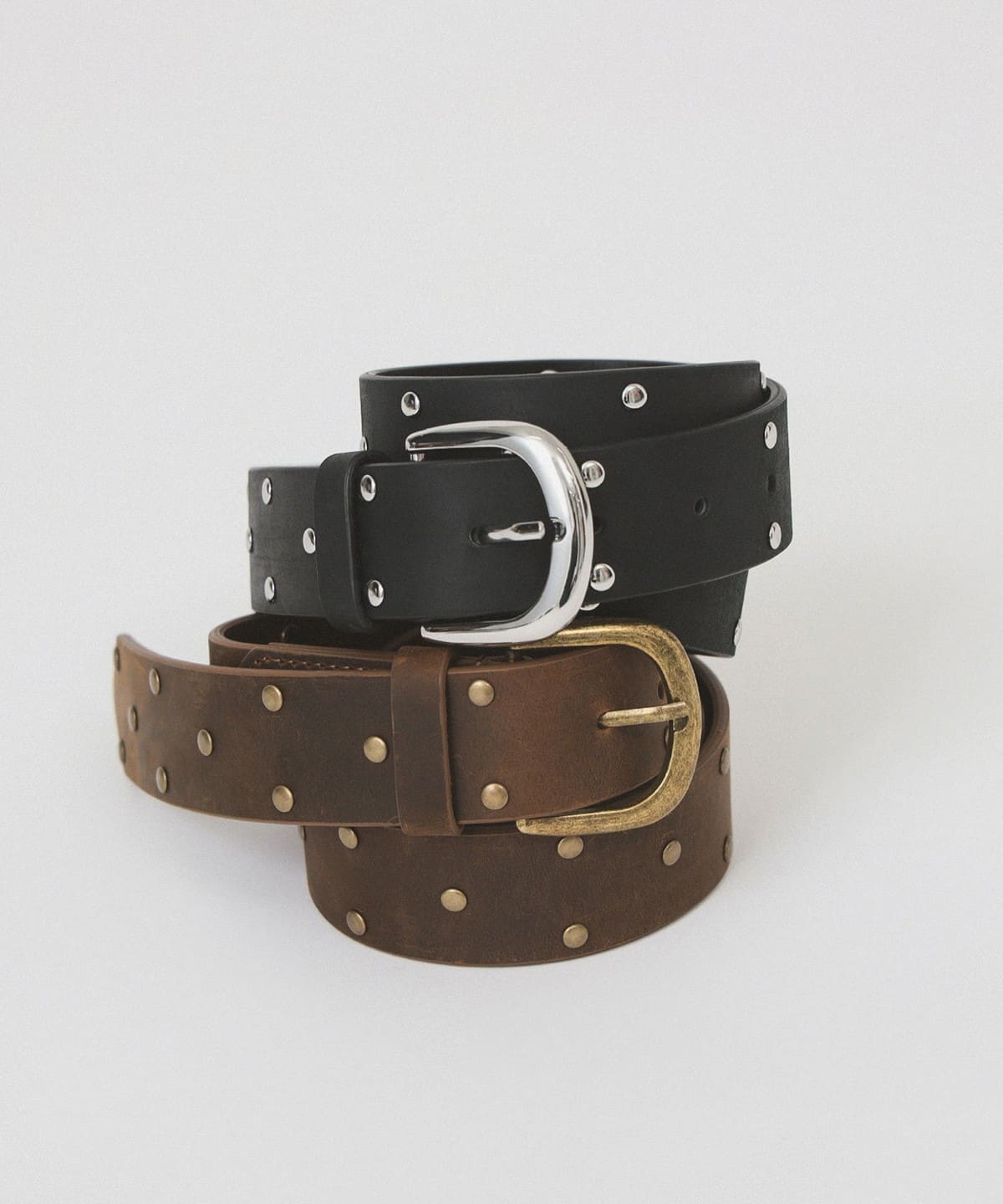 Ray BEAMS（レイ ビームス）スタッズ ベルト（ファッション雑貨 ベルト