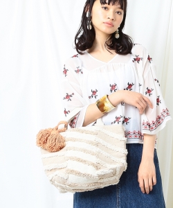 Lilas Campbell / タッセル付 トートバッグ